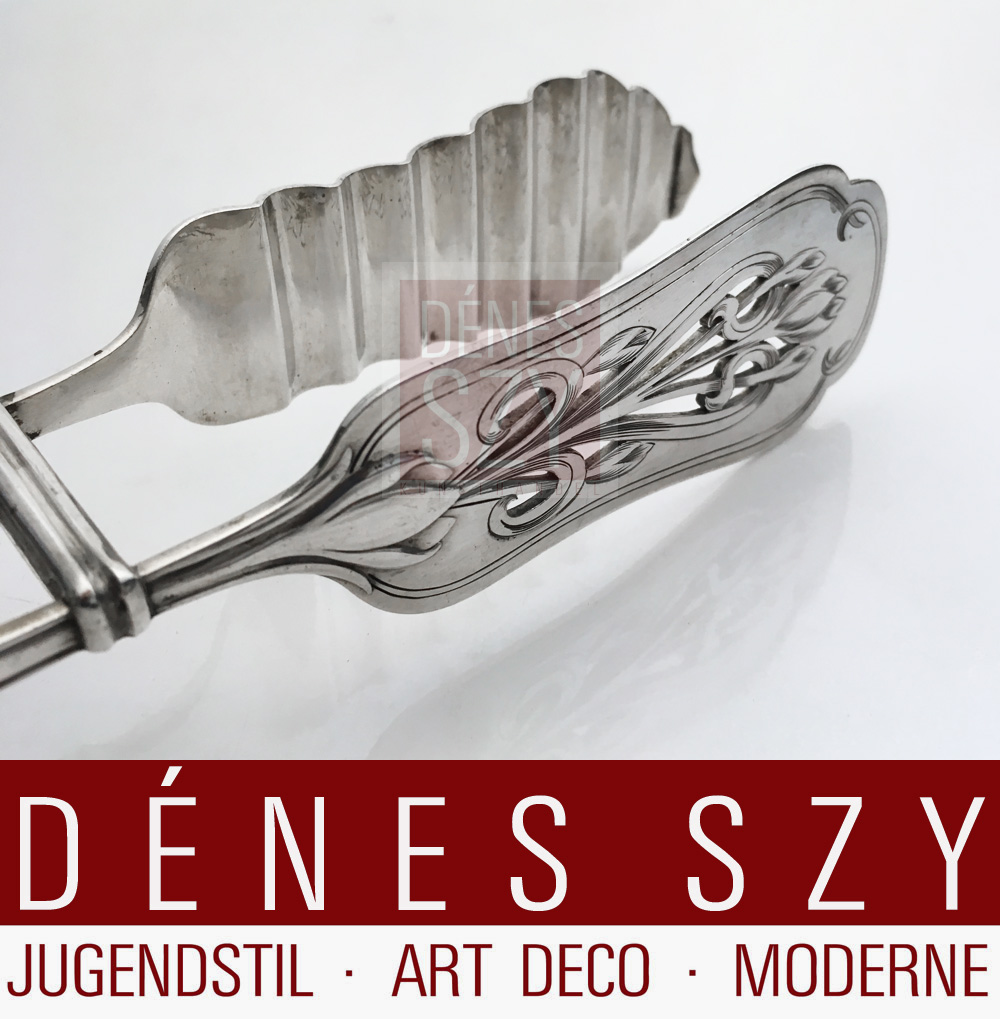 Jugendstil Silber Spargelheber Herbstzeitlose Vogeler