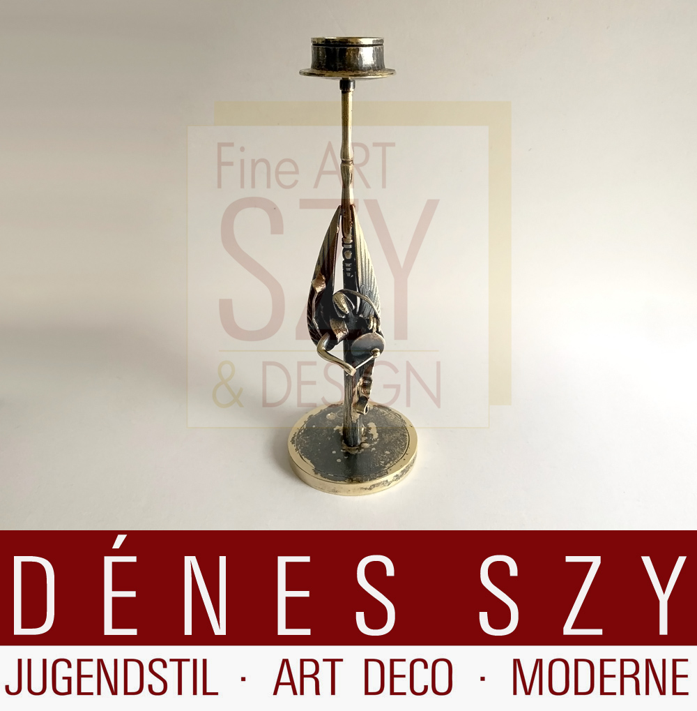 Candeliere della cappella dell'angelo, Progettazione ed esecuzione: Herbert Zeitner, Lüneburg 1940s, Argento sterling placcato oro