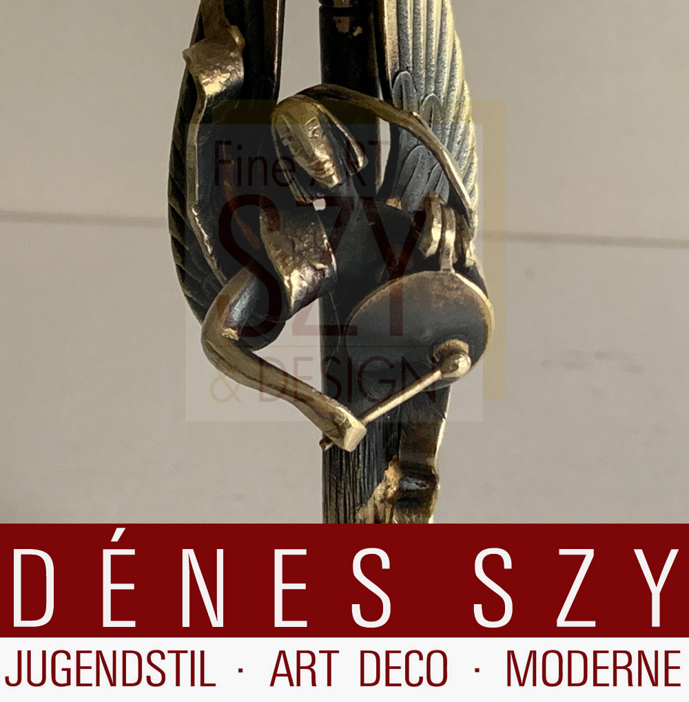 Candeliere della cappella dell'angelo, Progettazione ed esecuzione: Herbert Zeitner, Lüneburg 1940s, Argento sterling placcato oro