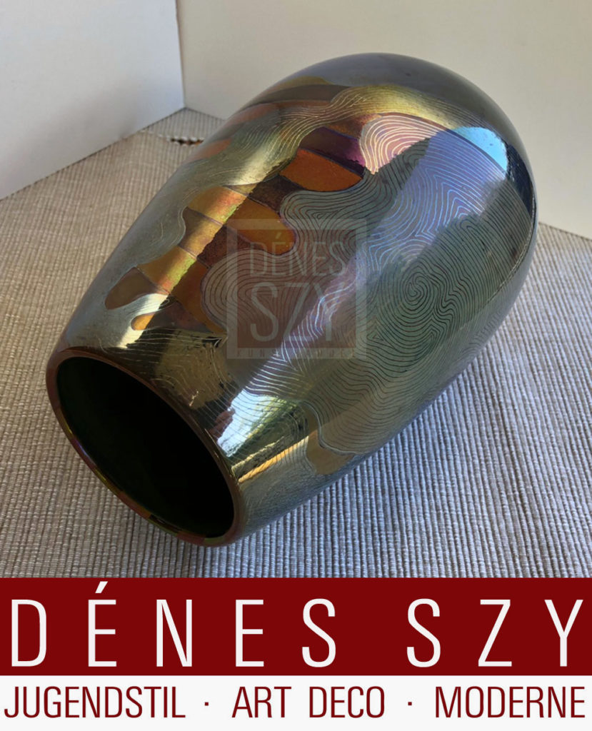 Vaso Stile liberty di Vilmos Zsolnay 1900 Ungheria