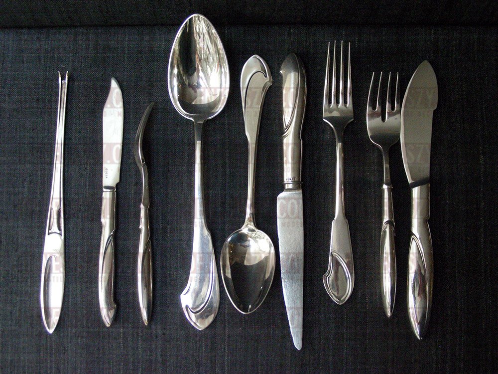 Henry van de Velde, Modell Nr.I, Silber Besteck, Silberbestecke