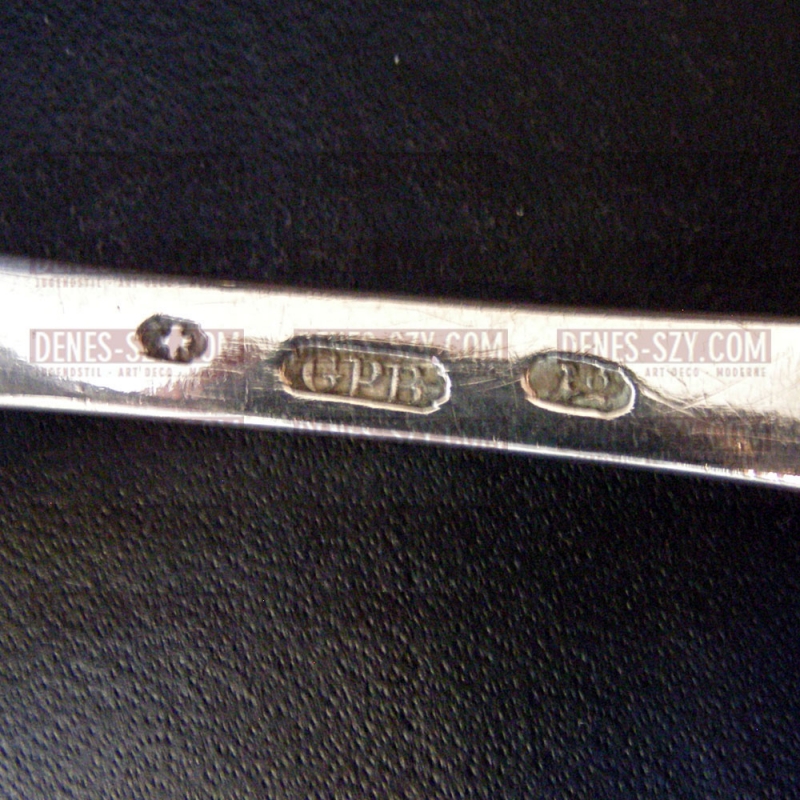 Paletta da pesca classicista in argento epoca Empire, Herrnhut, Sassonia, qualità pesante, monogramma J. R, Herrnhut, Sassonia, intorno al 1790/95