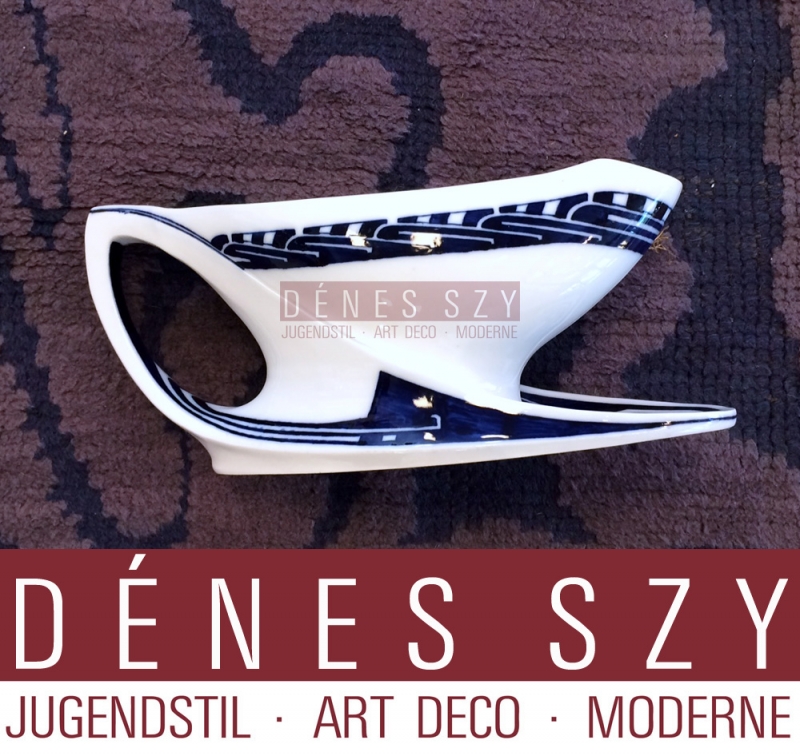 Salsiera in porcellana epoca liberty di Henry van de Velde per Meissen