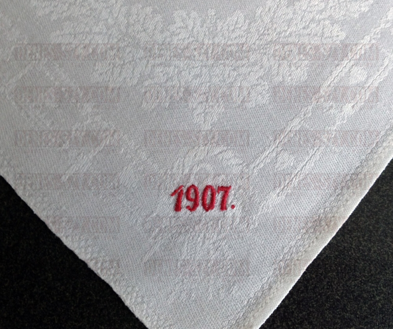 Serviettes en tissu impérial, serviettes de bouche de Guillaume II de Prusse