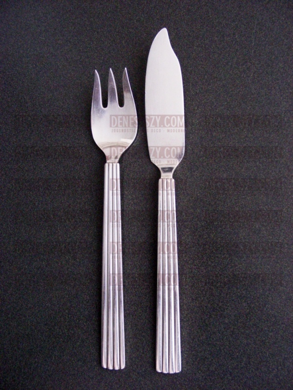Georg Jensen silver cutlery Bernadotte fish fork