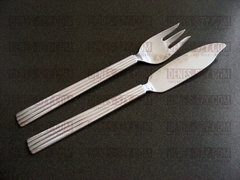 Fourchette à poisson Bernadotte couverts Georg Jensen argent
