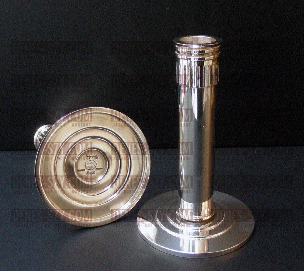 Georg Jensen silver Bernadotte design, candlestick 848