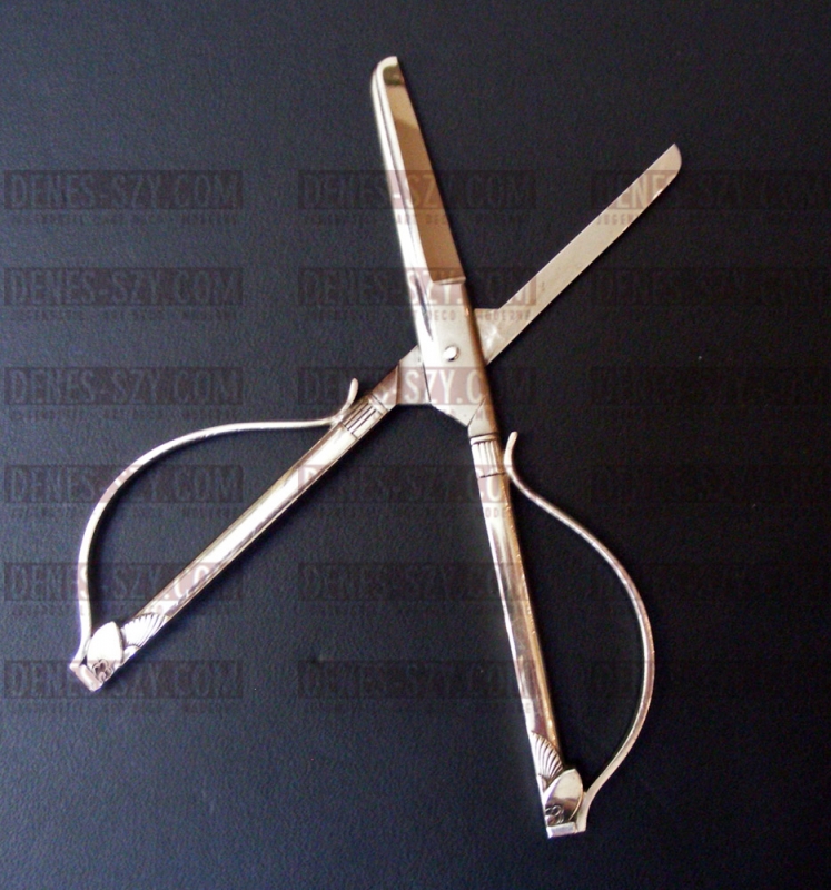 Ciseaux à raisins, Modèle: KAKTUS, Conception: Gundorph Albertus 1930, Exécution: Georg Jensen orfèvres, Copenhague vers 1950, argent sterling