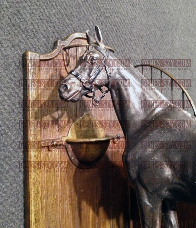 Vienna 1900 Art Nouveau Viennese bronze horse figurine by Kauba