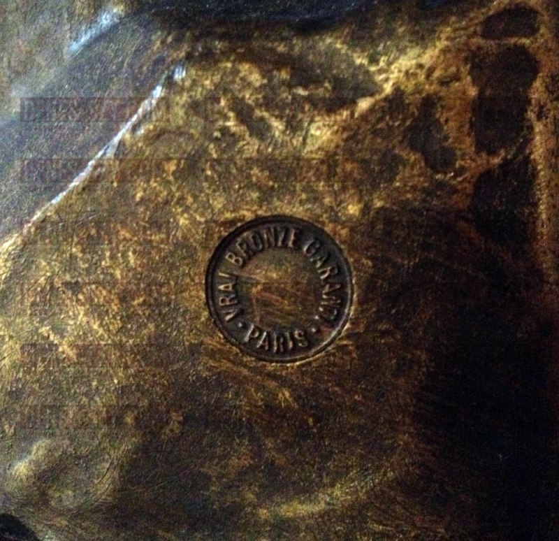 Jugendstil Bronze, Amor und Psyche, H. Godet, Frankreich