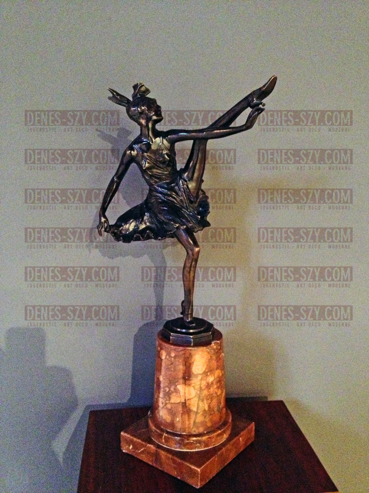 Art Deco Bronze, Tänzerin, Bruno Zach ca. 1925