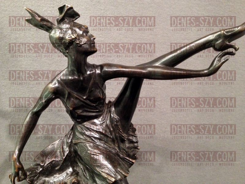 Art Deco Bronze, Tänzerin, Bruno Zach ca. 1925