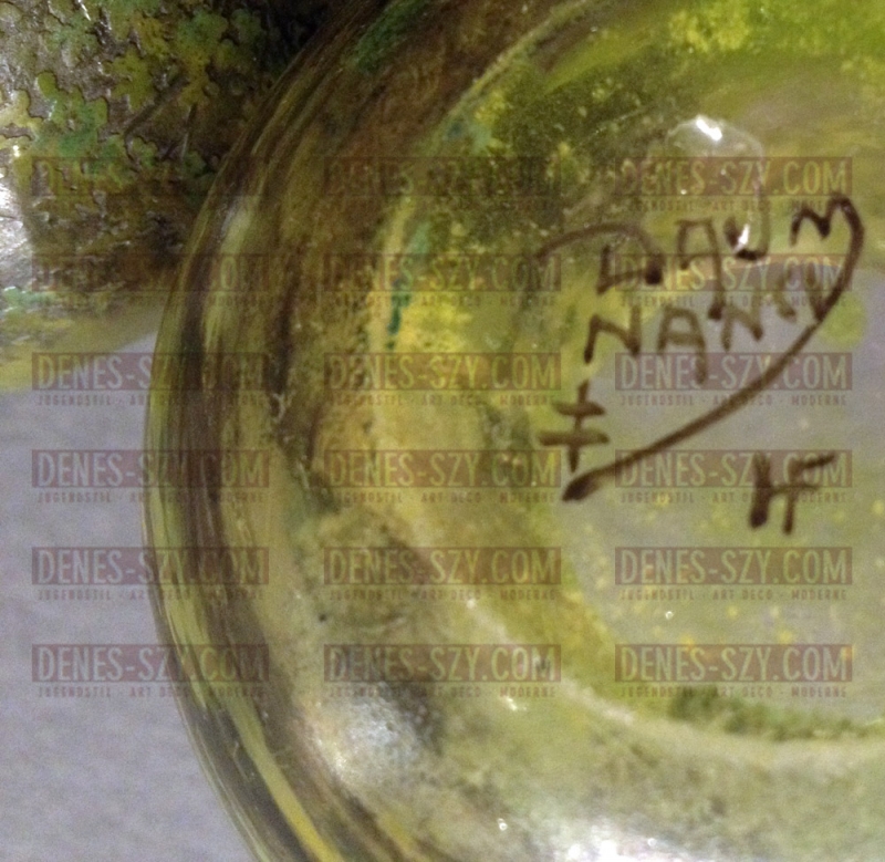 Daum Nancy French Art Nouveau Egg Shaped box, summer scene