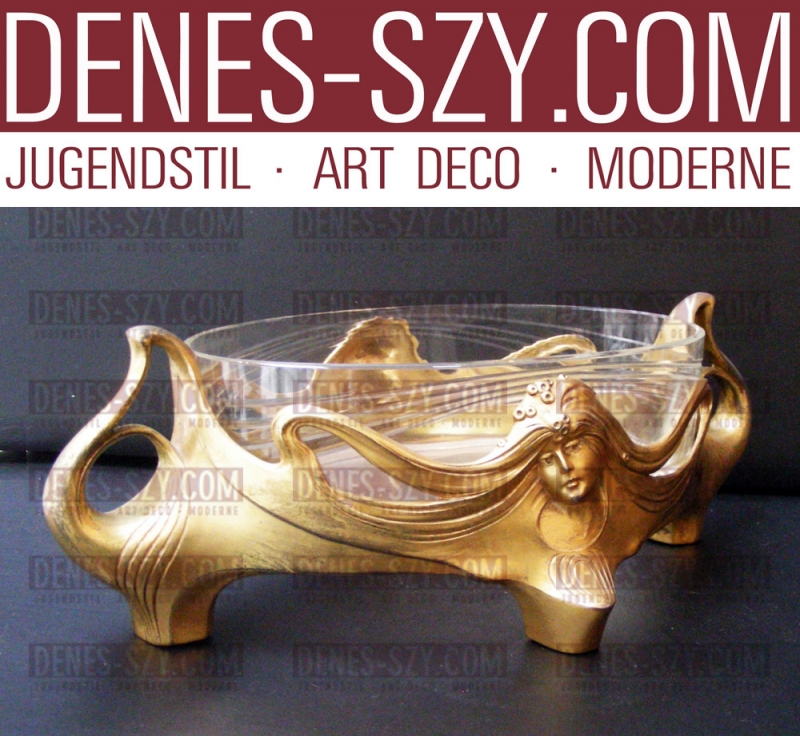 ORIVIT ÉTAIN ART NOUVEAU JARDINIERE, Exécution: ORIVIT AG, F. Hubert Schmitz, Koeln-Braunsfeld vers 1900