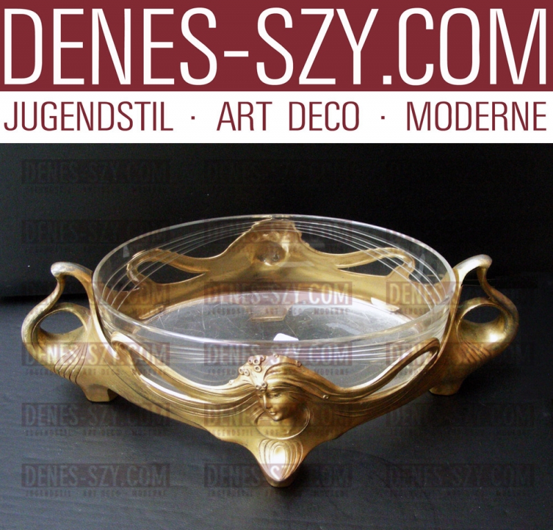 ORIVIT ÉTAIN ART NOUVEAU JARDINIERE, Exécution: ORIVIT AG, F. Hubert Schmitz, Koeln-Braunsfeld vers 1900