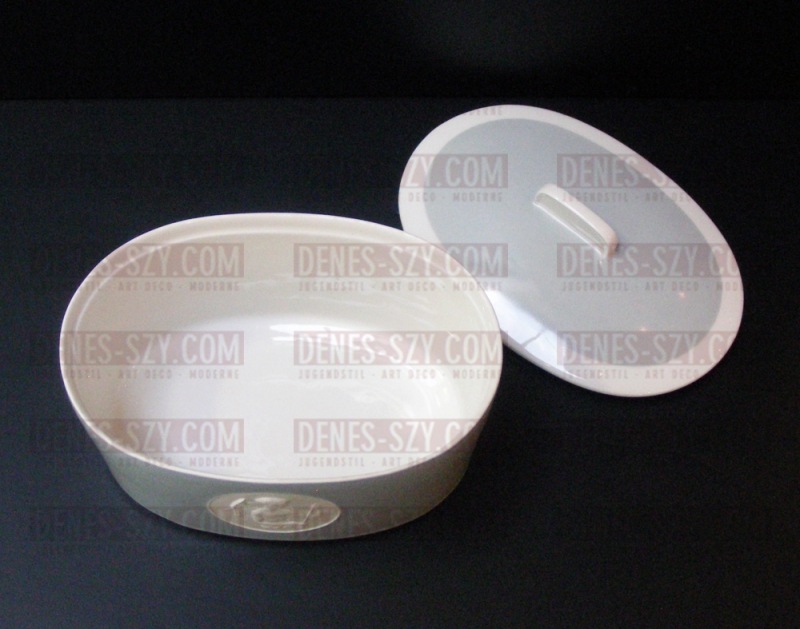 KPM Royal Berlin Design Schuetz Petri Arkadia pattern biscuit box Gray