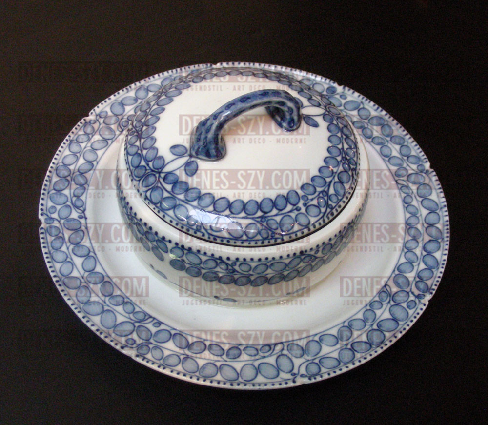 Meissen Jugendstil Butterdose Porzellan Muster Riemerschmid