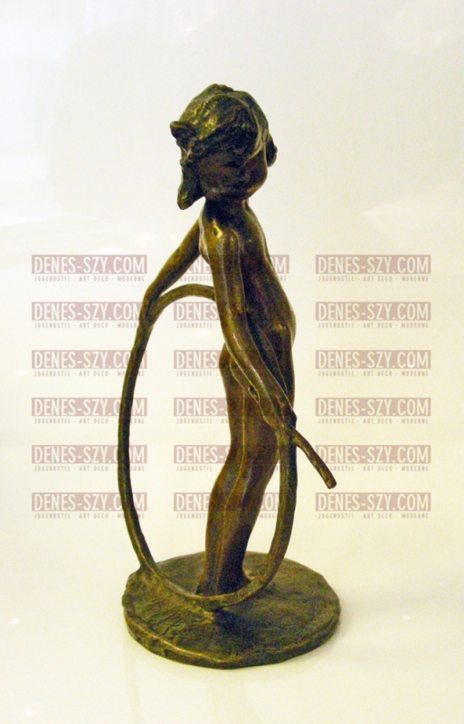 Bernhard Hoetger Bronze Sculpture L'enfant au cerceau