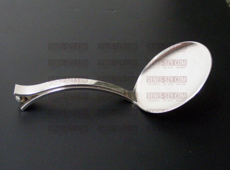 Handcrafted Karl Gustav Hansen sterling silver serving piece