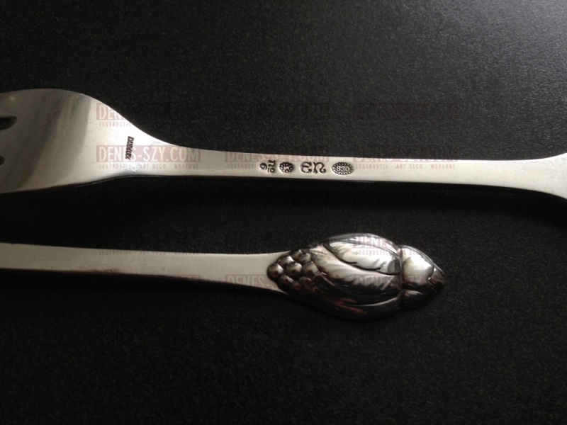 Art Deco Evald Nielsen No.6 Kuchengabel ARESOLV