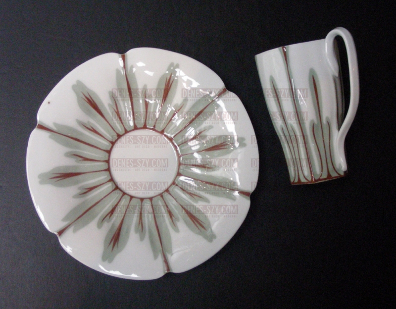 1900 JUGENDSTIL PORZELLAN MEISSEN Kaffeetasse, Krokusmuster