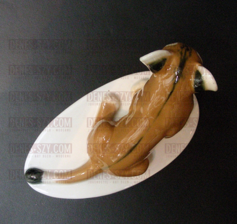 Bèbè lèonin en porcelaine Art Nouveau de Meissen