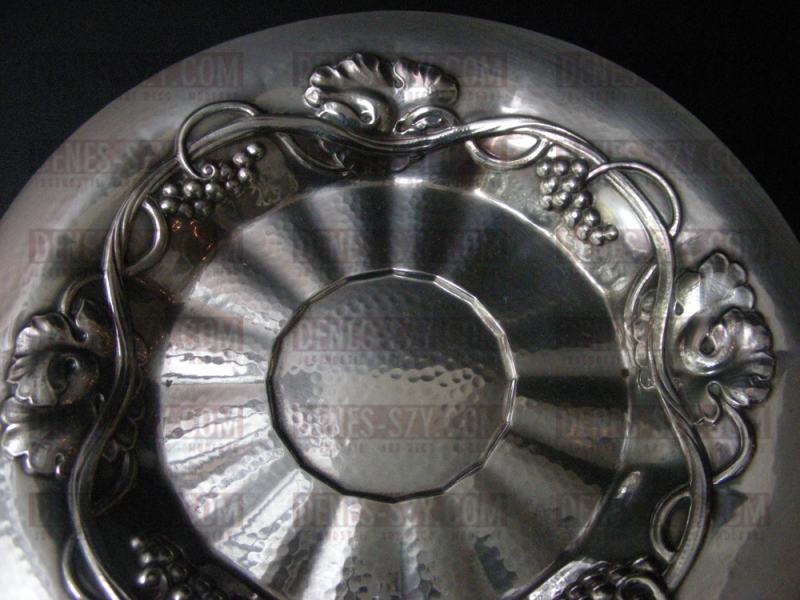 Georg Jensen Silver bottle tray #394 Sterling Denmark