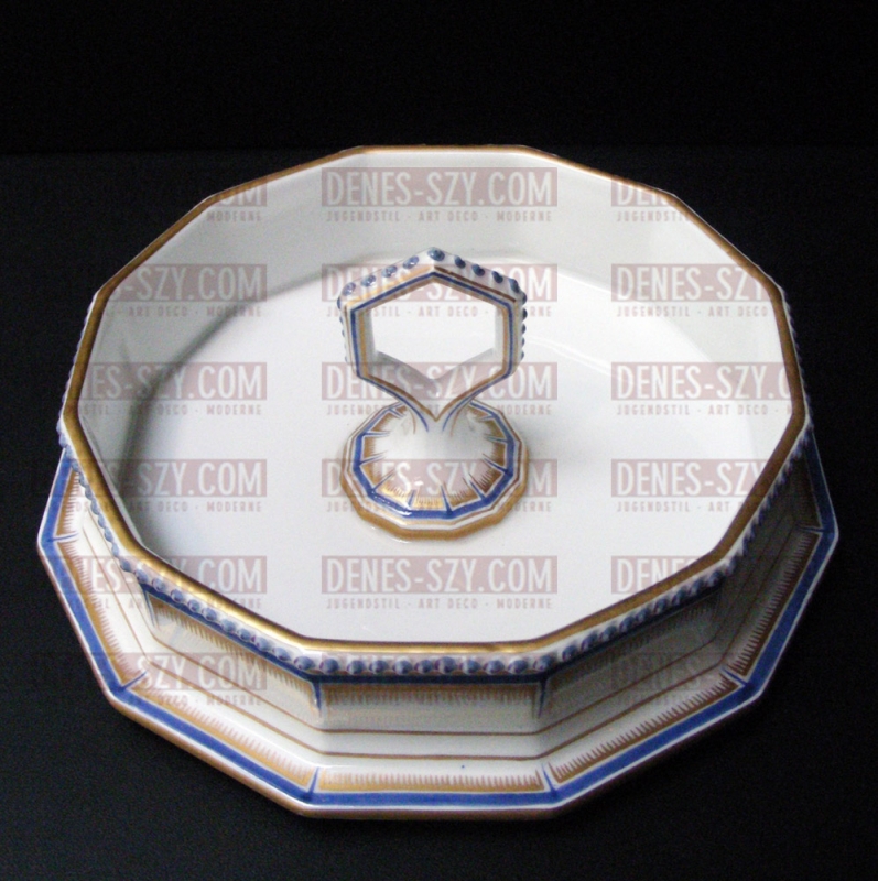 Bavarese Royal Service, porcellana di Nymphenburg piatto di caviale, disegno di D. Auliczek