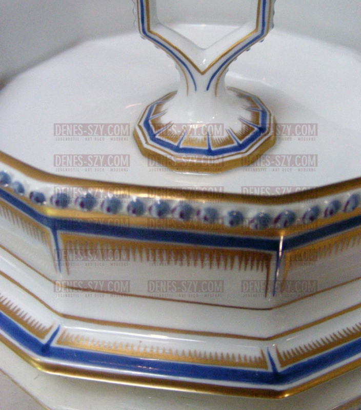 Bavarese Royal Service, porcellana di Nymphenburg piatto di caviale, disegno di D. Auliczek