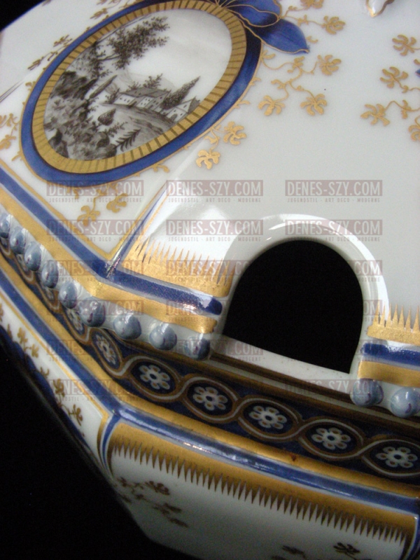 PEARL BAVARIAN ROYAL SERVICE NYPHENBURG PORCELAIN SOUP TUREEN ca.1920