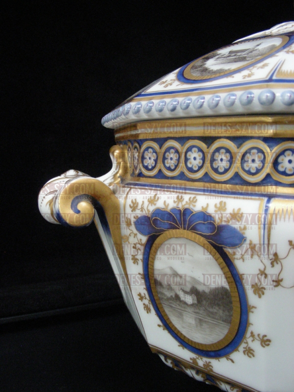 PEARL BAVARIAN ROYAL SERVICE NYPHENBURG PORCELAIN SOUP TUREEN ca.1920