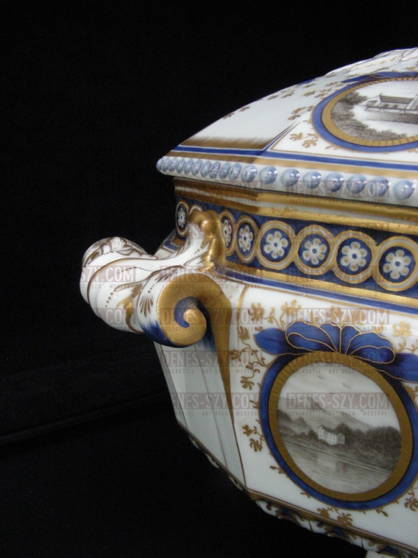 servizio di re bavarese, porcellana di Nymphenburg, Terrina