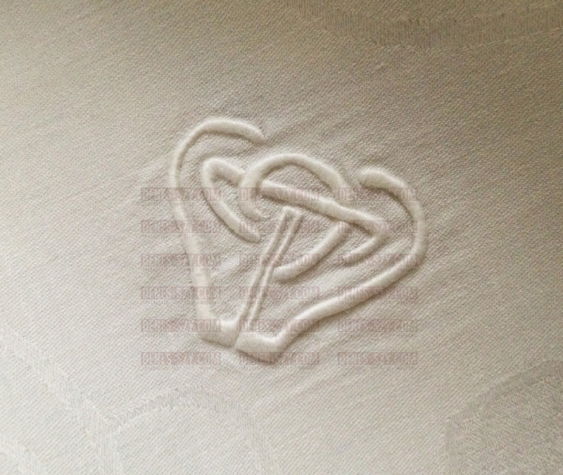 Jugendstil Darmstadt Hans Christiansen Tischtuch m. Servietten