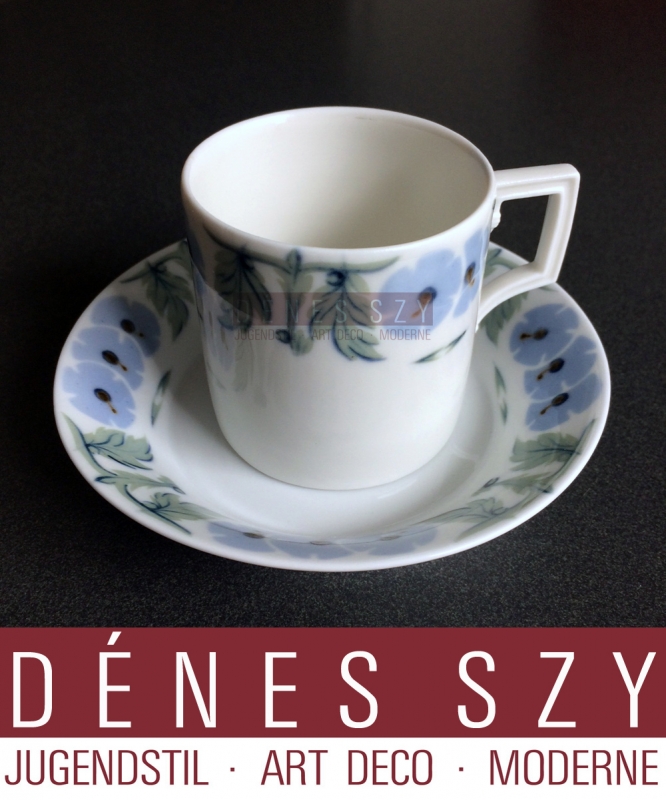 Meissen Art Nouveau porcelain, primerose pattern, coffee cup