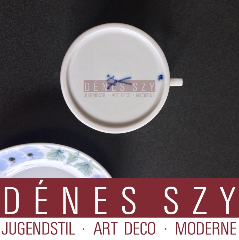 Meissen Art Nouveau porcelain, primerose pattern, coffee cup