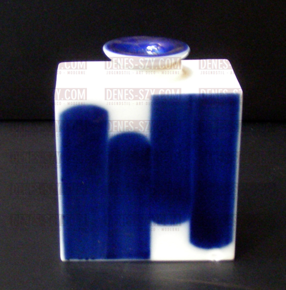 Tea caddy, porcelain, Pattern / shape URBINO, Design: Trude Petri (form) 1953, Louise Koch (decor), Execution: StPM Berlin, porcelain