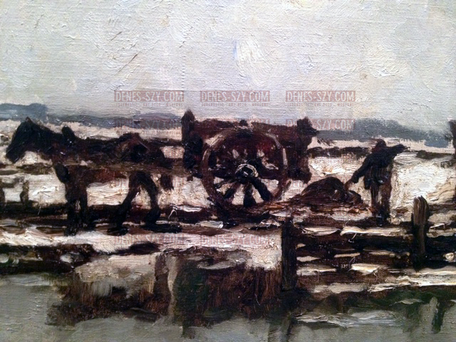 Max CLARENBACH giorno invernale vicino a Neuss