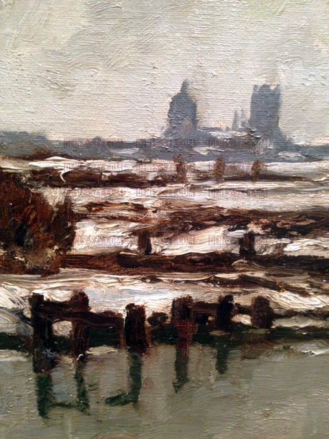 Max CLARENBACH giorno invernale vicino a Neuss