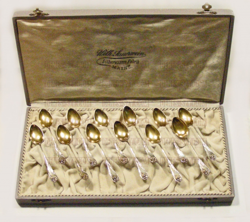 BRUCKMANN, Paris 1900 Weltausstellung, Mokkalöffel IRIS