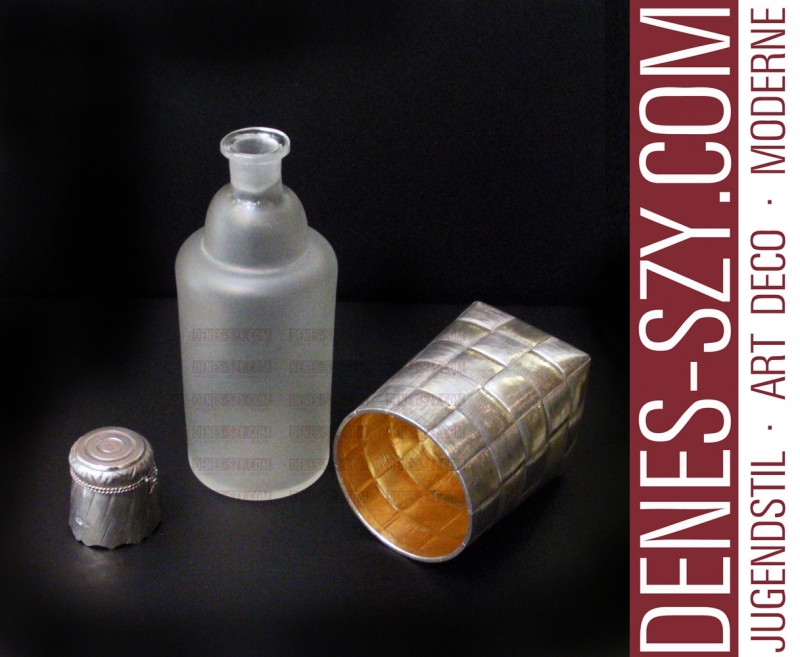 Trompe-loeil Wodkaflasche, russisches Silber