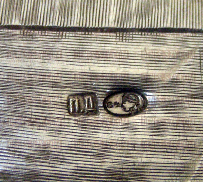 Trompe-loeil Wodkaflasche, russisches Silber