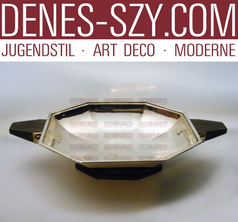 Art Deco tazza di cioccolatini fatta da Wolfers Bruxelles argento