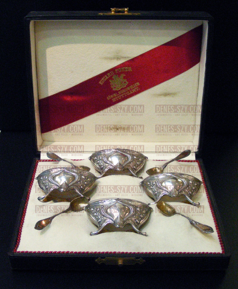 Hugo Leven Bremer Lilie Silber Salzschalen