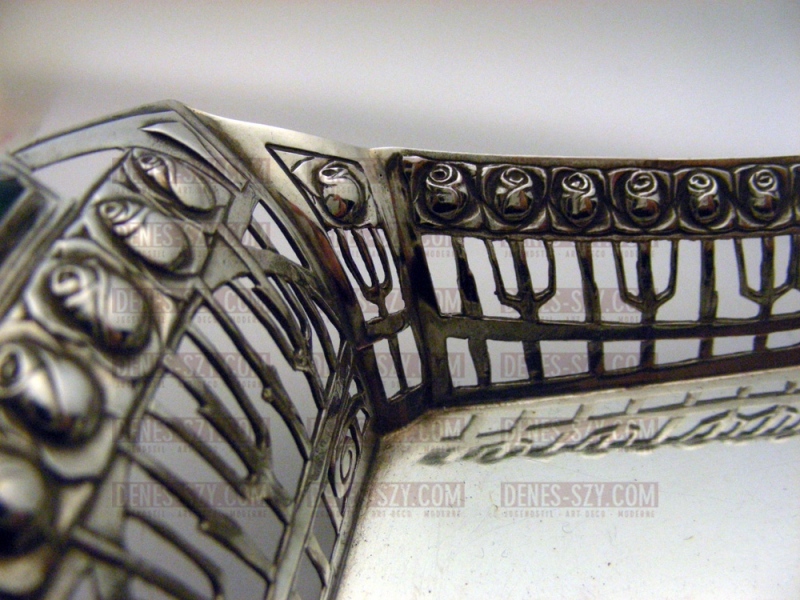 Jugendstil Silber Körbchen, deutsch um 1900