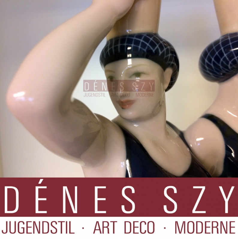 Procession de mariage, KPM Berlin, double figurine en porcelaine, femmes grecques