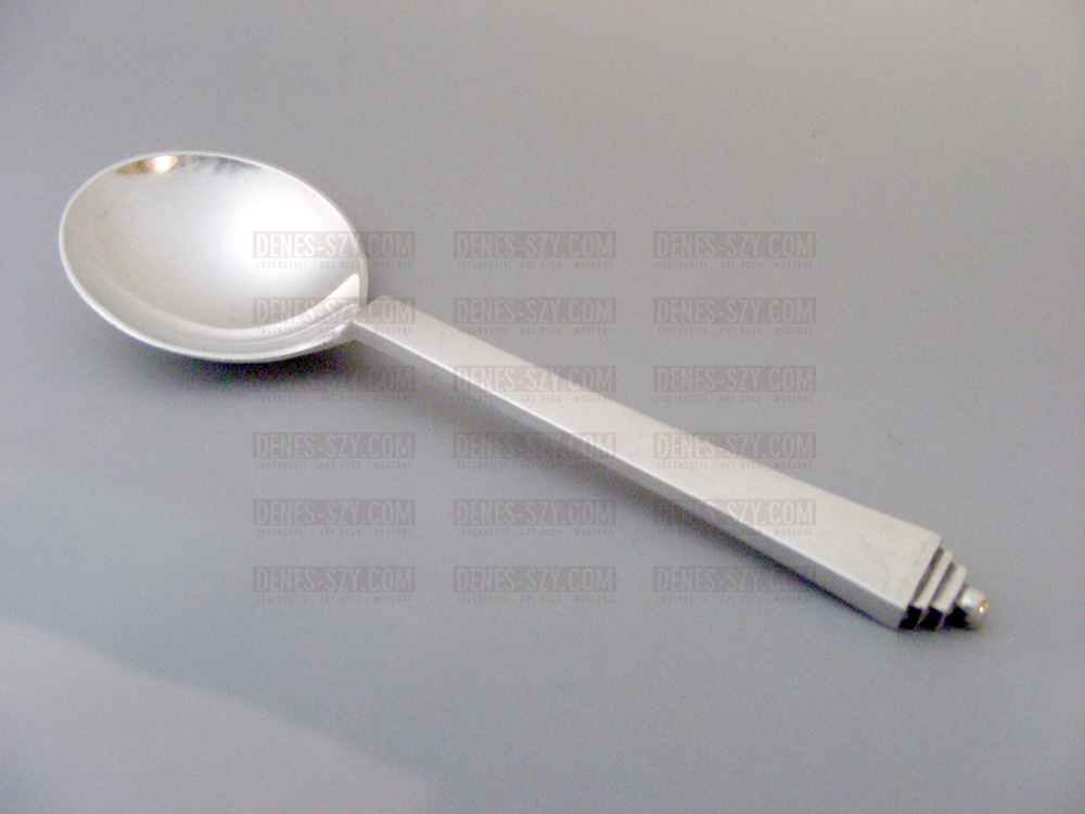 Georg Jensen SILBER BESTECK, PYRAMIDE Bouillonlöffel