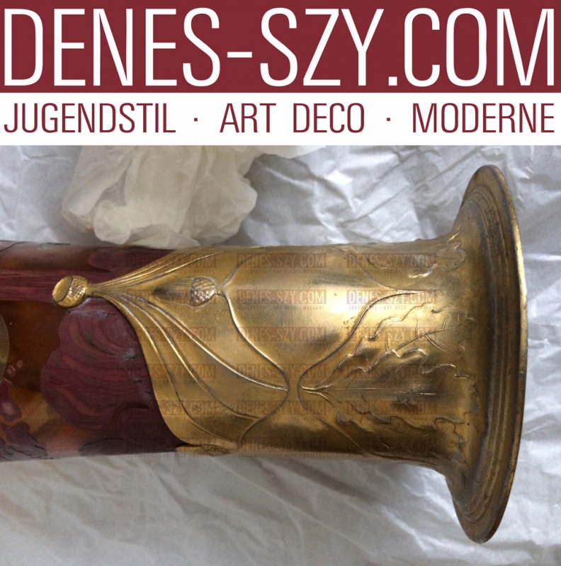 Orivit Cologne German Art Nouveau pewter vase 2570