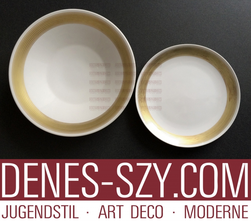 piatto da dolce forma Halle di KPM Berlino BAUHAUS porcellana