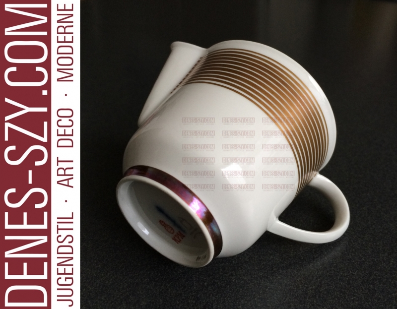 KPM Berlin Porzellan Sahnegiesser, Halle Burg Giebichenstein