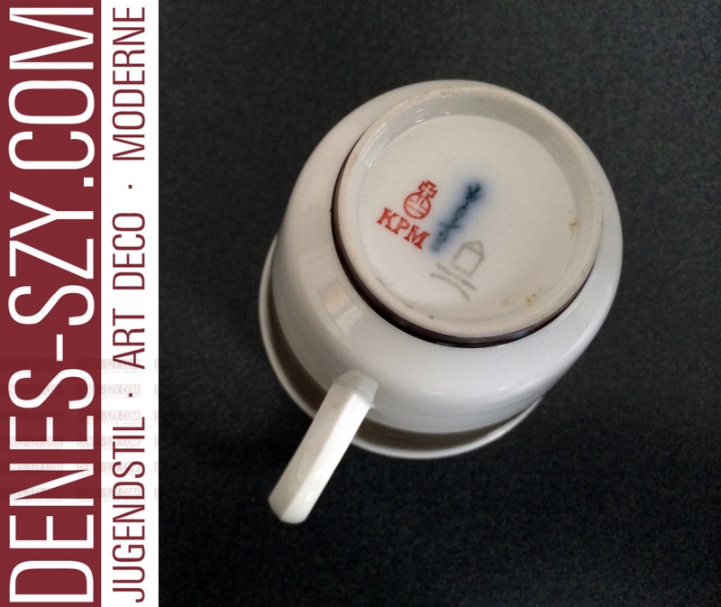 KPM Berlin Porzellan Sahnegiesser, Halle Burg Giebichenstein